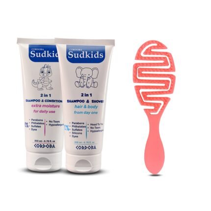 Sudkids hair bundle with curly hair comb